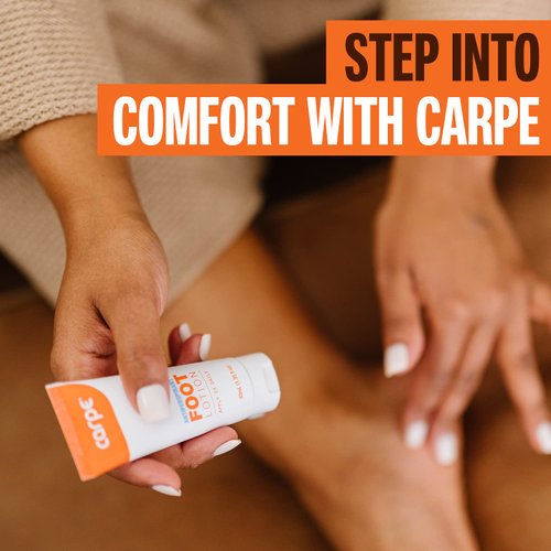 Carpe Antiperspirant Foot Lotion, A dermatologist-recommended solution to stop sweaty, smelly feet, Helps prevent blisters, Great for hyperhidrosis