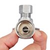 Minimprover 2 Pack Premium Brass Chrome plated 1/2" FIP Female Thread x 3/8 Inch OD Compression Quarter Turn Water Angle Stop Valve Shut Off