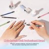 MelodySusie 5 Pcs Nail Art Sculpture Pen Acrylic Dual Tipped Brushes for Resin Nail Art Tools for Design Nail Foil Carving Drawing Effect Shaping Drawing Nail Tools for Home Salon