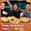 Basketball Party Decorations Basketball Party Supplies-36Pcs Basketball Party Favors Basketball Paper Food Tray Basketball Disposable Serving Boats for Basketball Theme Birthday Party Decorations