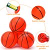 Shindel 6PCS Mini Basketballs, Inflatable Basketball Rubber Basketballs with Pump for Over Door Mini Hoop for Kids Adults Indoor Outdoor Play, Birthday Goodie Bag Stuffers, Party Favors