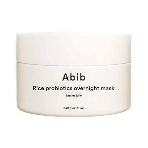 Abib Rice Probiotics Overnight Mask Barrier Jelly 2.7 fl oz I Intensive Hydrating Nourishing Face Sleep Sleeping Mask for Korean Skin Care jelly eye cream clay mask glass skin