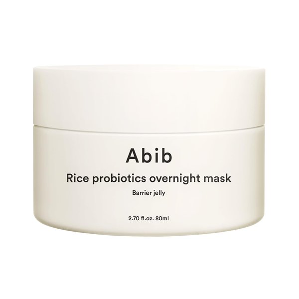 Abib Rice Probiotics Overnight Mask Barrier Jelly 2.7 fl oz I Intensive Hydrating Nourishing Face Sleep Sleeping Mask for Korean Skin Care jelly eye cream clay mask glass skin