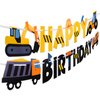 Construction Birthday Party Supplies Banner | Baby Boy Toddler Kids Birthday Truck Decorations - Huge 8-feet Long Under Construction Decor - The Perfect Decoration for your Party