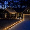 Dazzle Bright C9 Christmas Lights Outdoor, 50 LED 33ft Waterproof Green Wire String Lights, Indoor Outdoor Fairy Lights for Christmas Tree Xmas Yard Party Wedding House Decorations (Warm White)