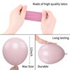 Pink Balloons, 60 pcs 12 inch Matte Pink Pastel Pink Transparent Birthday Balloons, Pastel Pink Party Balloons, Maca Pink Latex Balloons Party Decorations for Wedding Birthday Baby Shower Party