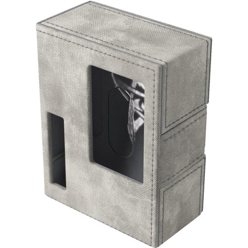 Gamegenic Arkham Horror Investigator Deck Tome - Premium Deck Box for Arkham Horror: The Card Game, Holds a Full Investigator Deck, Neutral - Gray Color, Made
