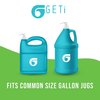 Gallon Pump Dispenser by Geti Beauty | 128oz Liquid – Detergent Jugs | Shampoo, Conditioner, Hand Sanitizer, Cleaners, Massage Oil, Creams, Pet Shampoo | 4cc Output (2-Pack)