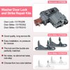 Upgraded New 131763256 Washer Door Latch Lock Lid Switch with 131763202 131763310 Door Striker Part Compatible with Frigidaire, Kenmore, Electrolux, GE Front Load Washer 1317632 131763255 131269400