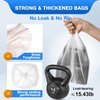 Charmount 1.2 Gallon Small Trash Bags, 200 Count Garbage Bags Bathroom Trash Can Liners,fit 4.5-5 Liter Clear … …