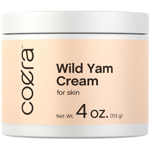 Coera Wild Yam Cream | 4 oz | Skin Moisturizer for Women | Free of Parabens, SLS and Fragrances