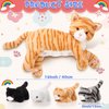 Skylety Nurturing Cat Stuffed Animal with Plush Kittens, Valentine Cat Baby Stuffed for Girls and Boys Plushy Kitty Mommy Cat with 4 Baby Cats for Birthday Party Favors Gifts(Cute Style)