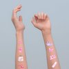 10 Sheets Pink Temporary Tattoos for Girls, 77 Patterns Pink Bachelorette Temporary Tattoos y2k Temporary Tattoos Bach Party Favors Birthday Party Tattoos for Girl