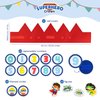 BONNYCO Superhero Birthday Crown with Interchangeable Numbers from 0 to 9 & Themed Figures First Birthday Gifts For Boys, Birthday Hat 1st Birthday Crown Boy | Super hero Birthday Boy Hat Carnival