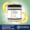 Zatural Hemp Hot Cream Massage Joints and Muscles and Body Wraps Essential Oil Blend, Aloe, Hemp, and More (8oz jar)