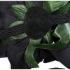 DNHCLL Rose Floral Crown Headpiece for Women and Girls - Fake Flower Hair Wreath with Headband (Black)