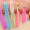 5Pcs Travel Toothbrush Case Plastic Portable Dust-proof Toothbrushes Holder Toothbrush Tube Container Toothbrush Carrying Case Cover Protector for Travel Business Camping Home Use (Random Color)