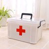 PUZOU First Aid Kit Portable Emergency Box Plastic Medicine Storage Box Travel Medicine Box for Home Travel Workplace (JJ10111328-AM477-US-FSJ)