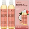 SheaMoisture Body Oil with Coconut & Hibiscus for Bath and Shower, Coconut Massage Oil & Coconut Body Oil, Shea Moisture Body Oil with Hibiscus Flower Extracts (2 Pack, 8 Oz Ea)