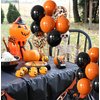 Halloween Balloons Black and Orange Balloons, 50Pcs Orange and Black Halloween Latex Balloons12 Inch Black Orange Confetti Balloons for Halloween, Birthday, Graduation, Black Orange Party Decorations