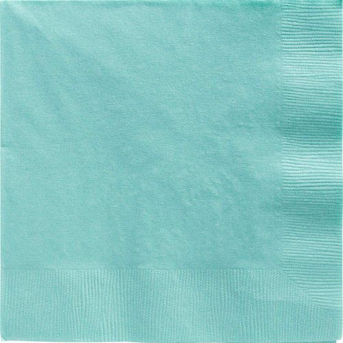 Amscan 2-Ply Dinner Napkins Big Party Pack , 8" x 8", 40ct., Robin's Egg Blue