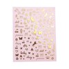 Impressed 5 Sheets Gold Holographic Nail Art Stickers - 500+ Small Customized Nail Decals for Fake Nail Design Decorations – Cute Salon Nails Accessories - Manicure Décor Supplies for Women and Men