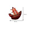 8 PCS Pirate Ship Foil Mylar Balloons 18 Inch Round Pirate Foil Balloons for Birthday Party Supplies Decoration