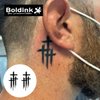 Boldink Semi-permanent tattoos, realistic fake tattoos, last 7-15 days, waterproof non-reflective temporary tattoo stickers, cruelty-free, uniquely designed exquisite packaging（Cross 5）