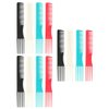 FOMIYES Teasing Comb with Pick 12PCS Hair Pick Hair Styling Comb, Hairdressing Comb, Two-sided Hair Comb Lift Teasing Comb for Salon Home (Random color)