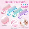 Patelai 24 Pcs Handle Grip Nail Brush Colorful Nail Scrubber Cleaner Fingernail Brushes Hand Toes Scrub Cleaning Brushes Pedicure Scrubbing Tool for Men and Women, Multicolor Brush