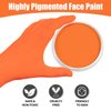 Go Ho Orange Face Paint Washable for Halloween Makeup,Creamy to Gel Water Based Orange Body Paint Full Coverage forCosplay SFX Costumes Festivals Makeup,25g