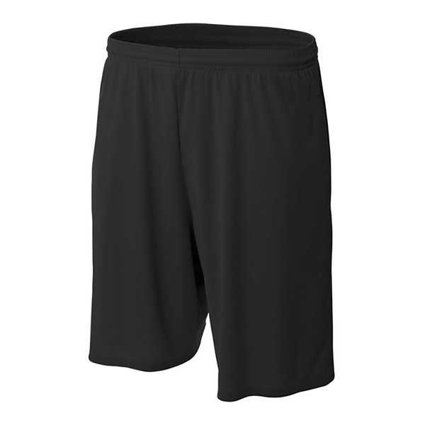 MadSportsStuff Pro Line Performance Mesh Youth Basketball Shorts (Black, Medium)