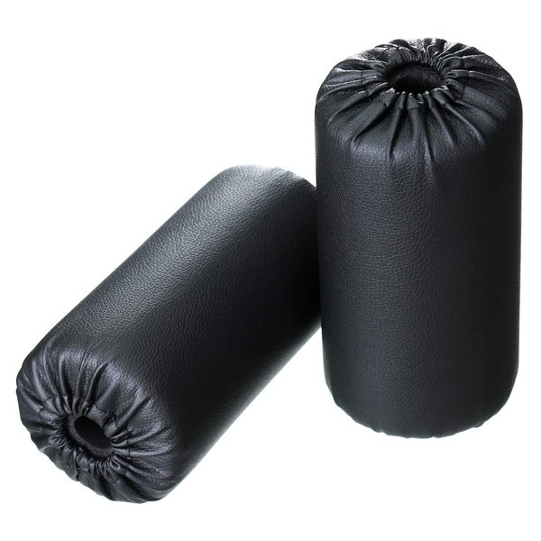 Foam Foot Pads Rollers Set of a Pair (8"x4"x20mm) for Home Gym Exercise Machines Equipments Replacements with 1 Inch Rod