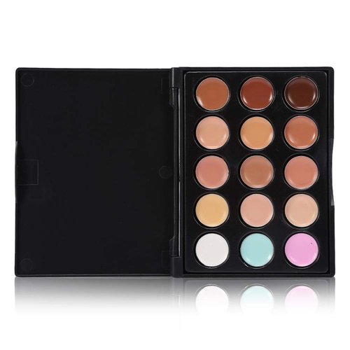 Concealer Palette,15 Colors Professional Concealer Make Up Face Eye Circle Cover Cream Contouring /Concealer Palette Highlighting Makeup Tool for Girls Gift(15 Colors)