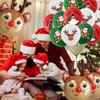 HADCKJA Reindeer Balloons Christmas Party Supplies Christmas Balloons Reindeer Foil Balloon Christmas Latex Balloon for Christmas Party Decorations Christmas Theme Birthday Decorations 15Pcs