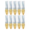 (10) DOT Approved 3/8 NPT Hose Connector, Fits 3/4 O.D x 3/8 I.D Rubber Air Hose