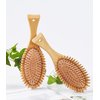XVUNOR Natural Bamboo Comb Paddle Combing Hairbrush, Wide Tooth and Tail Comb, No Bristles, Gifts for Women Men and Children Thick/Thin/Curly/Dry Hair