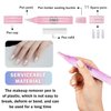 Nail Polish Corrector Pen, 4Pcs Nail Polish Remover Pen with 20pcs Tapered Refill Tips, Nail Polish Correction Nail Edge Cleaning Pen for Nail Art DIY