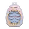 Miz Barn Daily Natural Look False Eyelashes, 4 Pairs Soft Lightweight Comfortable Short Lashes Clear Band Handmade False Eyelashes (W-7)