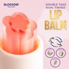 Blossom Double Take Moisturizing Lip Balm with Shea Butter, Flower Shaped Dual Tinted, 0.13oz/3.6g, Tickle Me Pink