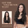 GOO GOO Clip in Hair Extensions Real Human Hair, 14inch 150g 9Pcs, 2 Dark Brown, Remy Human Hair Extensions Clip ins for Women, Natural Human Hair