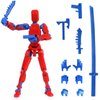 MEIEST 4 PCS T13 Action Figure,Multi-Jointed Movable Robot 3D Printed Mannequin Dummy 13,Multiple Accessories, Desk Decoration, Creative Gifts