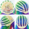 JoneTing Rainbow Ponytail Wig【+Wig Cap】Rainbow Cosplay Wig with Pigtails Curly Rainbow Wig with Double Ponytails Long Curly Multi-Red Rainbow Wigs for Halloween Christmas Party Costume Wigs for Cosers