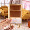 EatingBiting 1:12 Dollhouse Miniature Furniture Wooden Furniture Bookcase Sideboard Cabinet Shelf Bookshelf Storage Bookcase Storage Shelves Organizer Cabinet Storage Shelves Room mini Furniture