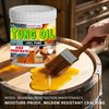GOODTAKE Pure Tung Oil, Premium Tung Oil Finish with Brush, Pure Tung Oil Wood Sealer for Unfinished Bare Wood, Such as Wood Floors, Wood Furniture Indoor and Outdoor Projects (8 Fl Oz)