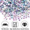 BELICEY 6000Pcs Resin Rhinestones for Crafting 2/3/4/5/6mm Gradient AB Flatback Round Crystal Gems Beads for DIY Nail Art Makeup Crafts Clothes Tumblers Decoration with Tweezers and Picking Pen