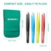 iBuneerly Tweezers Set, 4Pcs Tweezers for Women with Travel Case, Professional Stainless Steel Eyebrows Tweezers, Great Precision Tweezers for Ingrown Hair, Facial Hair, Splinter Removal (Multi-Color)