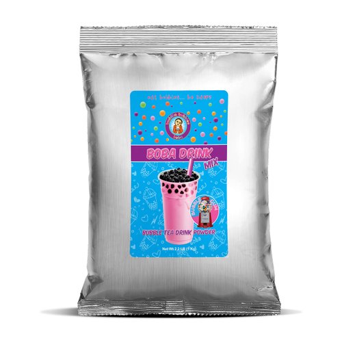 BUBBLE GUM Boba Bubble Tea Drink Mix Powder By Buddha Bubbles Boba (2.2 Pounds / 1 Kg)