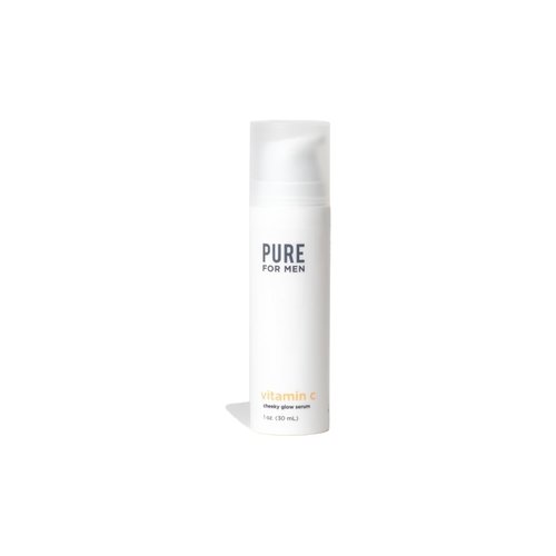 Pure For Men Gold Vitamin C Serum | Vegan, Nourishes, Brightens, and Hydrates for Radiant, Youthful Skin from Cheek to Cheek | Essential Oils & Ascorbic Acid | 1 oz.