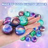 Pllieay 24PCS Galaxy Bouncy Balls, Space Bouncy Balls Bulk 32mm Space Theme Bouncy Balls for Kids Party Favors, Christmas Gift Bag Filling